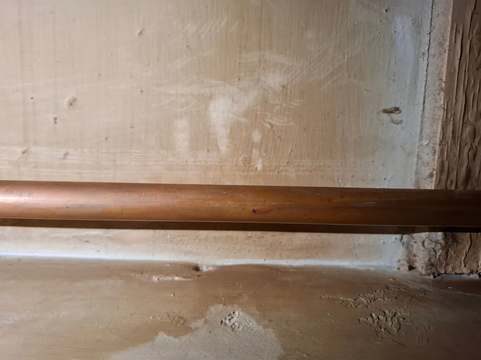 Close-up of pipe leak identified by FHP